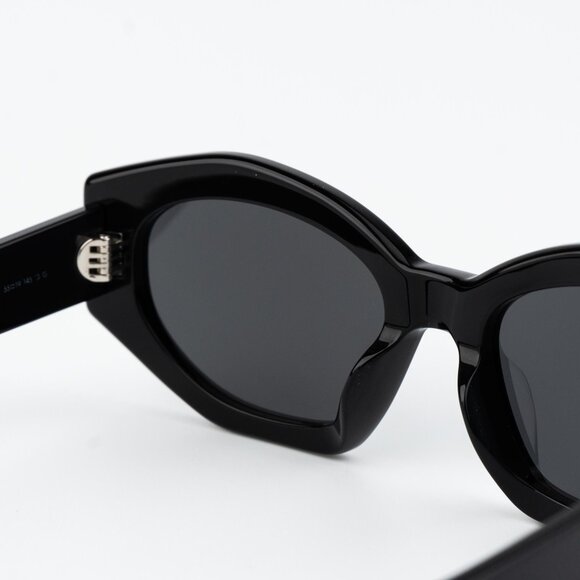 Celine TRIOMPHE Men Sunglasses Black Smoke Cat Eye CL40238U 01A NEW AUTHENTIC - Picture 7 of 15